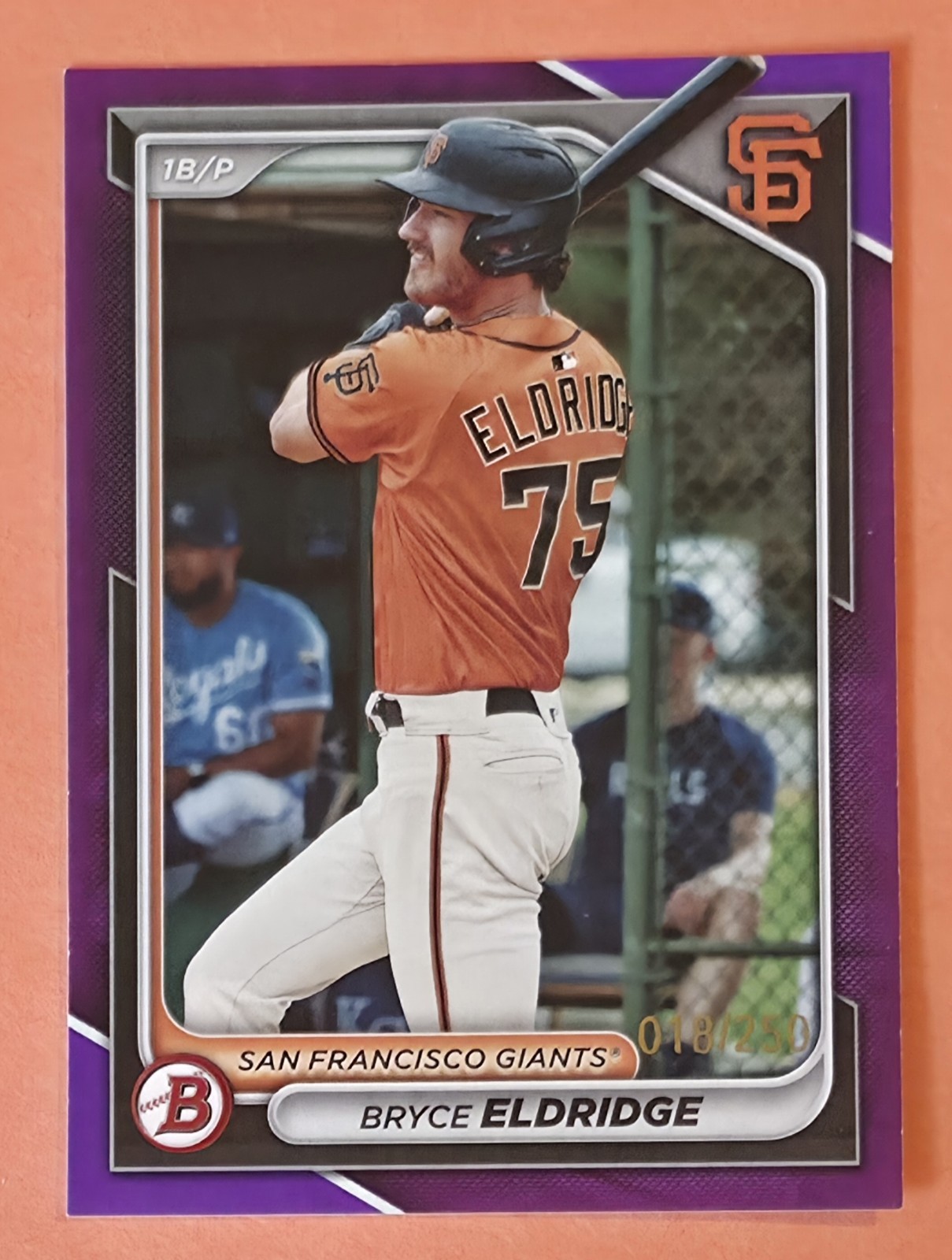 Bryce Eldridge 2024 Bowman Purple 018/250 Prospect Card BP-134