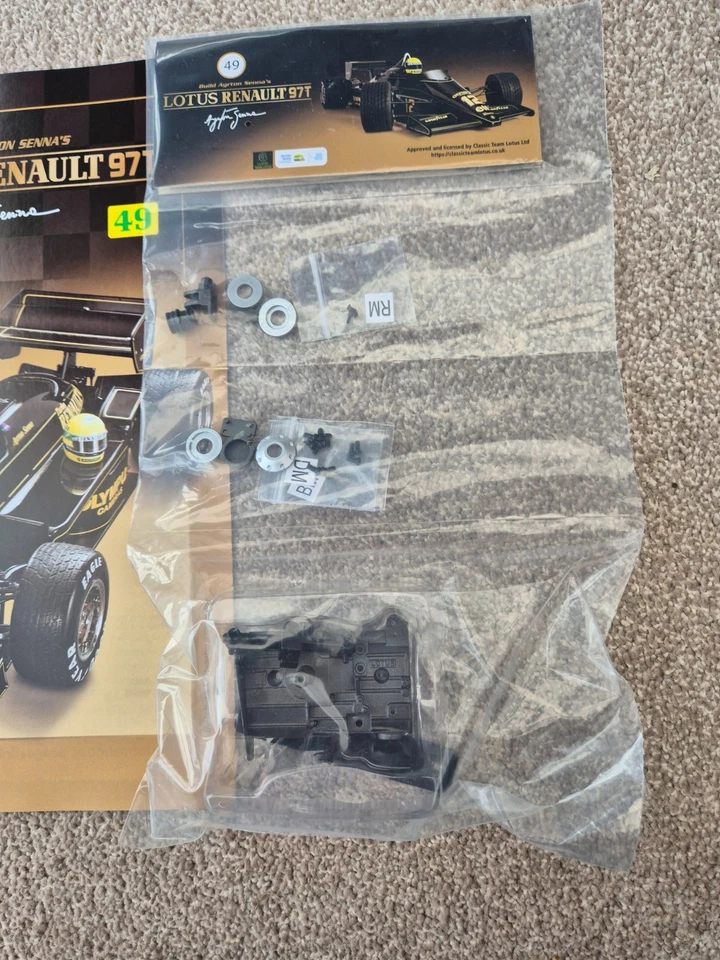 1/8 DEAGOSTINI BUILD THE 1985 LOTUS RENAULT 97T AYRTON SENNA F1 CAR ISSUE #49 - Image 3 of 3