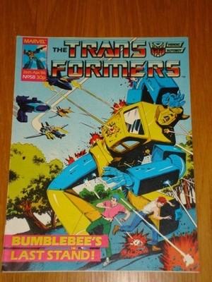 TRANSFORMERS BRITISH WEEKLY #58 MARVEL UK COMIC 1986