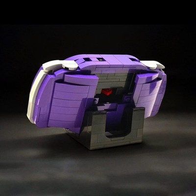 GBA Handheld Console 510 Parts Purple MOC-208861 Building Blocks Toy Set