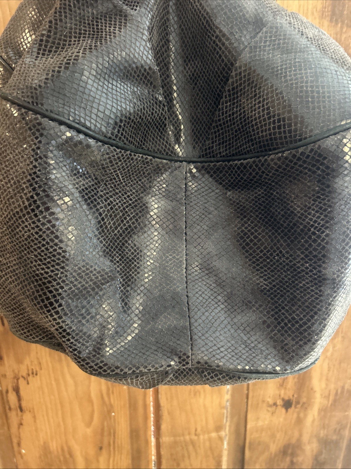 Elite Tahari Python Snakeskin Large Shoulder Purs… - image 7