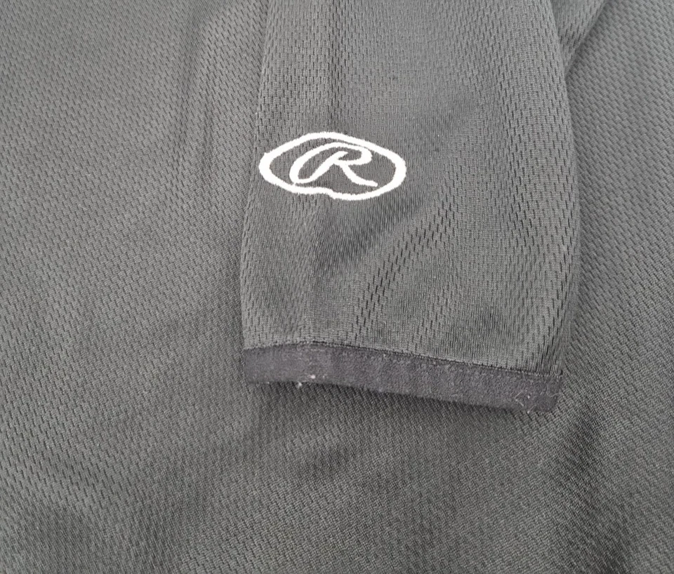 Мужской бейсбольный пуловер Rawlings большой с черной сеткой для тренировок с длинным рукавом - Изображение 3 из 4