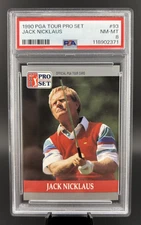 1990 PGA Tour Pro Set #93 JACK NICKLAUS Fresh Slab PSA 8