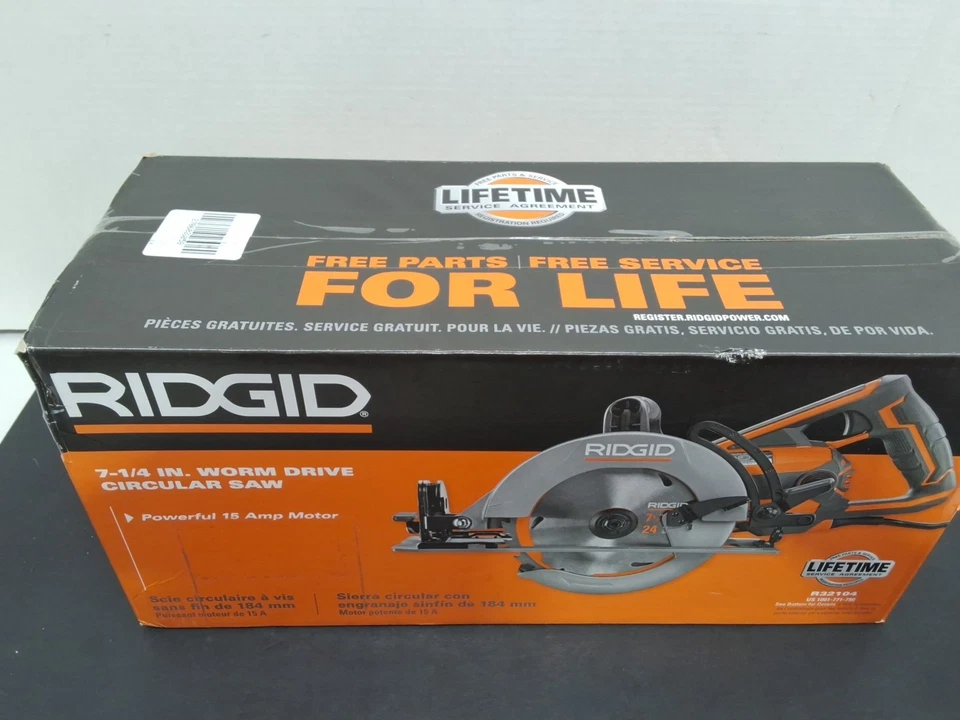 NEW RIDGID R32104 15 Amp 7-1/4" Corded Worm Drive Circular Saw - Image 3 of 4