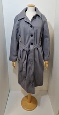 Nobody's Child Trench Coat Belted Grey 100% Recycled Polyester - NEW