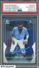 Junior Caminero Signed 2023 Bowman Chrome Prospects RC Rookie PSA/DNA AUTO 10