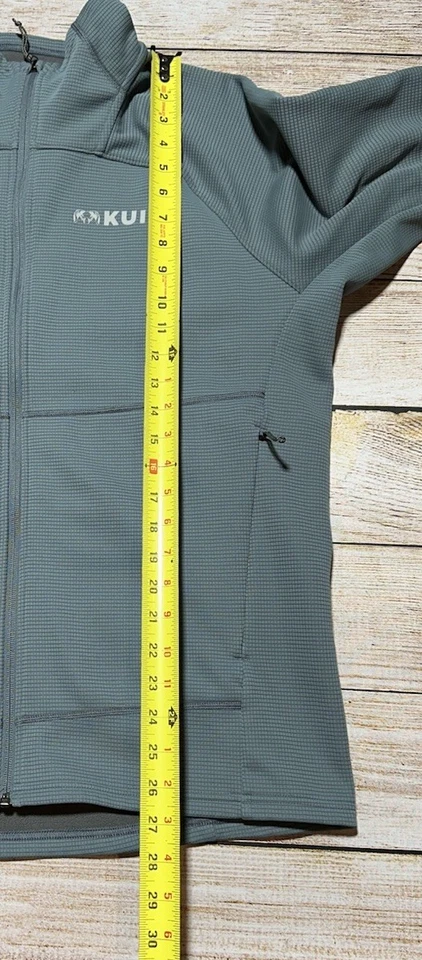 Kuiu Peloton 240 Full Zip LARGE Grayish Blue Fleece - Image 3 of 4