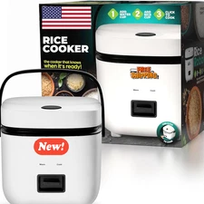 Rice Robot 4 Cup White Space Rice Cooker with Ceramic Nonstick NEW-FreeShipping