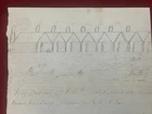1860s Civil War Soldier's Sketch of Cabins In Camp George Gatchell 16th Maine