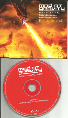 #ad MAD AT GRAVITY Walk Away REIGN OF FIRE EUROPE PROMO Radio DJ CD single USA sller $24.99