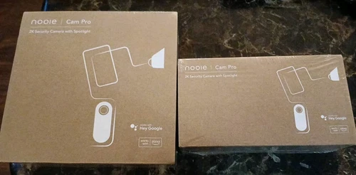 2 Pack nooie Cam Pro, 2K Security Camera w/ Spotlight, 2-way Audio, Color Night