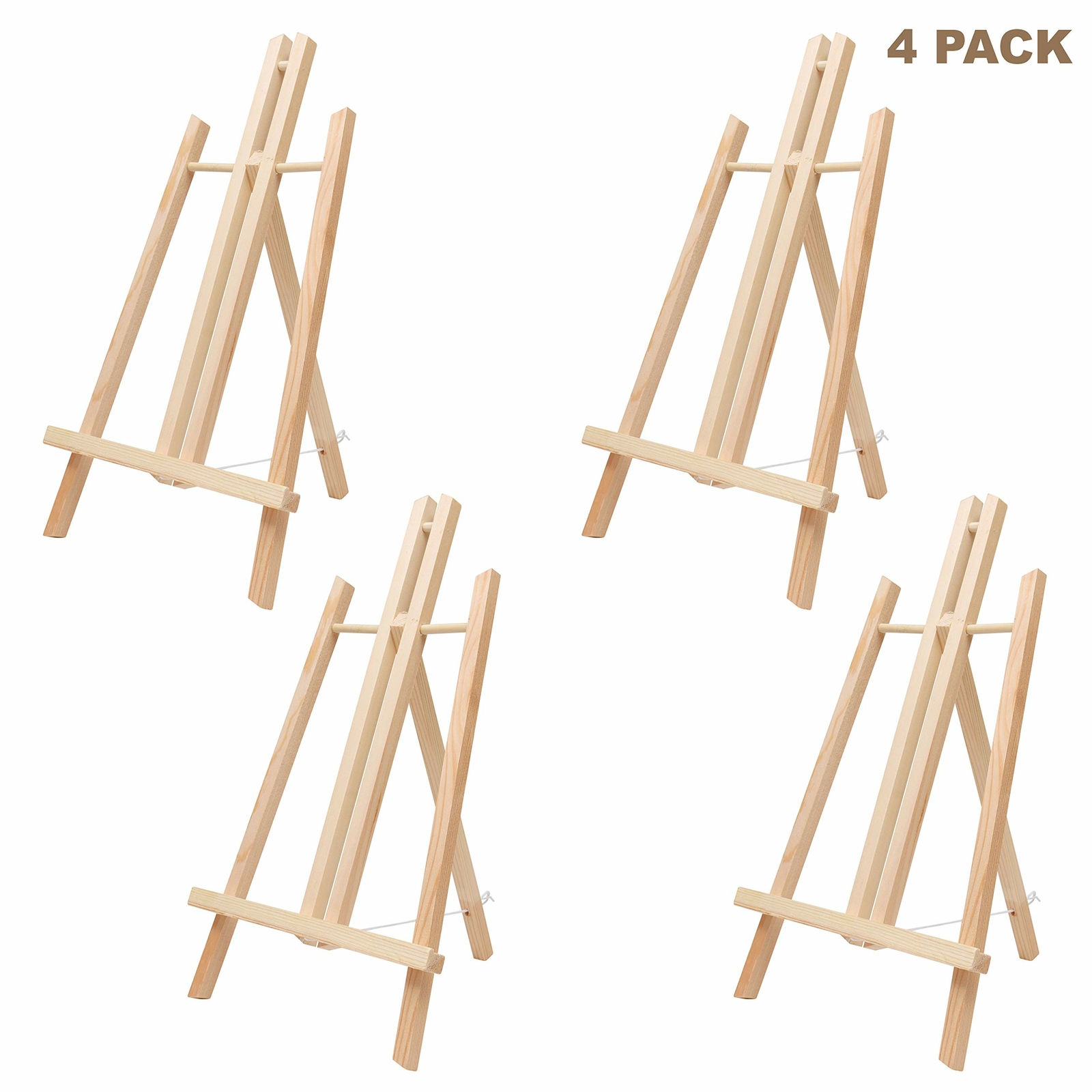BELLE VOUS Cavalletto Pittura Legno (Set da 4) - Cavalletto Pittore da (H1w)