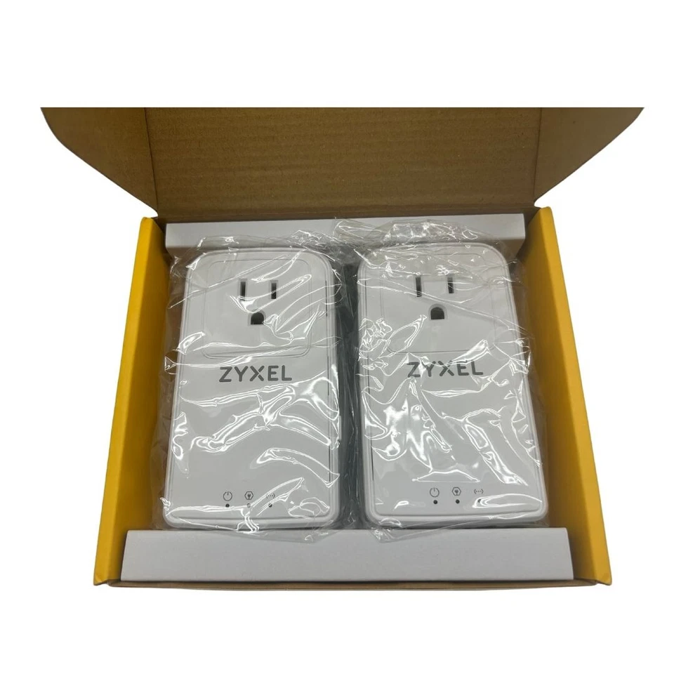 Zyxel G.hn 2400 Wave 2 Powerline Kit, Pass-Thru, Gigabit, Plug/Play, Stream 8K - Image 2 of 4