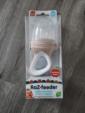 RaZbaby Baby Solids/Frozen Fruit Feeder Pacifier Infant Tan Neutral