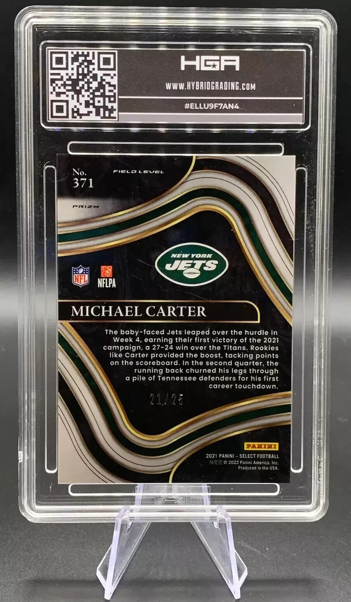 2021 Panini Select - Field Level Michael Carter #371 Tie-Dye Prizm
