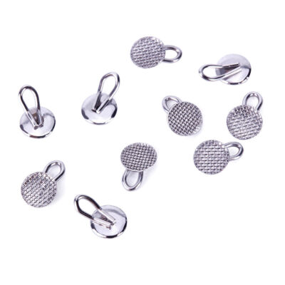 Boutons Linguaux Orthodontiques Collables – Base Ronde Ou Rectangulaire, Avec Crochet