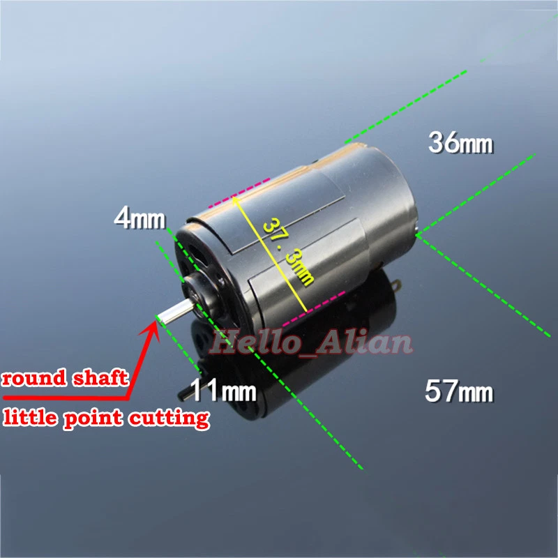 DC 6V~18V 7.4V 13200RPM High Speed Large Torque RS-550 Motor RC Car Boat Model - Image 2 of 4
