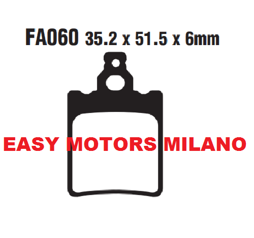 Paire Plaquette de Frein EBC Avant FA060 Laverda LB Custom 125 1985>1987 - Photo 1/2