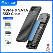 ORICO M.2 NVMe SSD Enclosure 10Gbps USB3.2 Gen 2 M2 SSD Box Support UASP UP 4TB