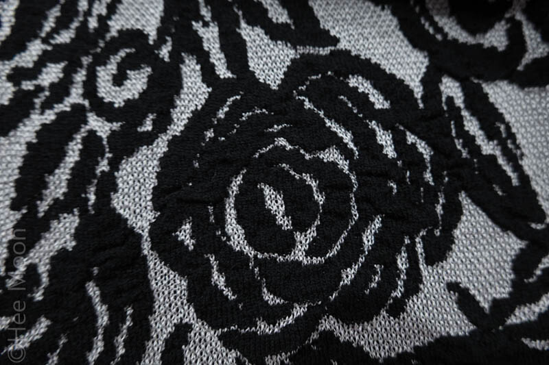 MINT! ST JOHN SILVER/BLACK FLOWER PATTERN flower-… - image 10