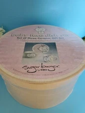 Sugar Booger Baby Talk Girl Dish Set Plate Bowl Mug Gift Keepsake 2004 Sealed