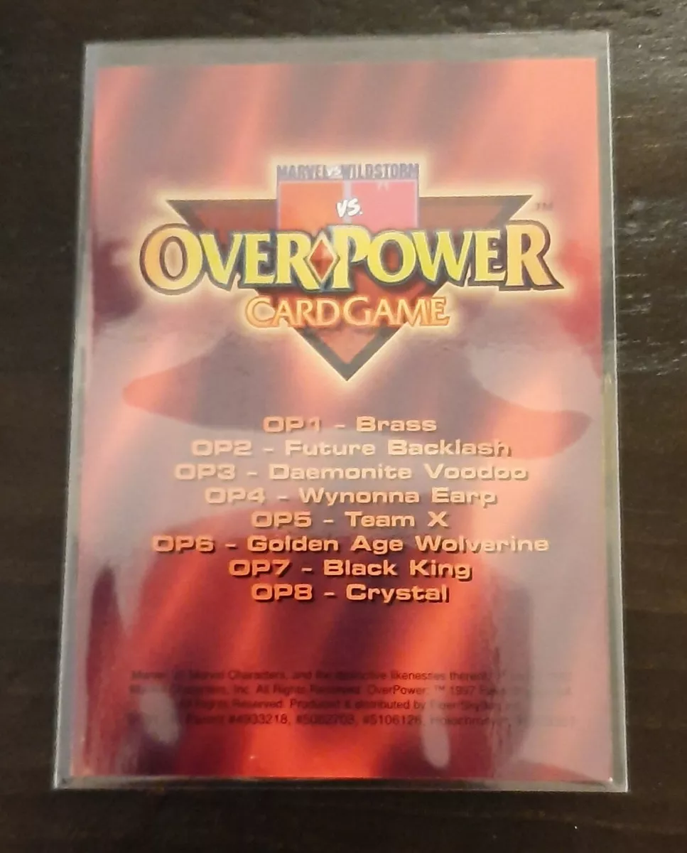 1997 Marvel vs Wildstorm Overpower Team X OP5 Chromium Chase Card NMM  Wolverine