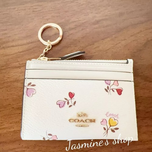 NWT COACH Mini Skinny Id Card Case with checkerboard/cherry/checkerboard OPT - Picture 38 of 51