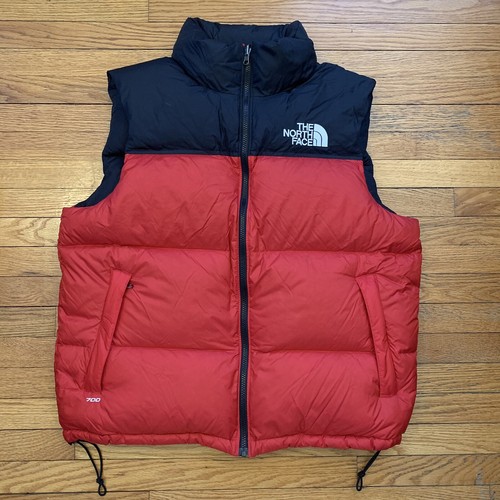 The North Face Nupste 700 Goose Down Puffer Vest Men Size Large Red Black Ebay The North Face Nupste 700 Goose Down Puffer Vest Men Size Large Red Black Ebay