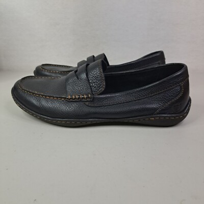 Born Mens 9 M Simon H36903 Black Full Grain Leather Penny  display picture 3
