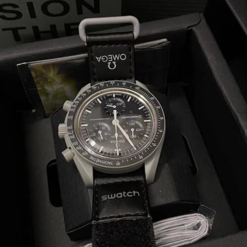 New Swatch x Omega Bioceramic Moonswatch Mission To The Moon Watch -With Box aa3 - Picture 3 of 5