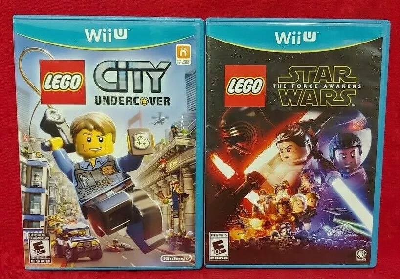 Verandering huisvrouw Correlaat Lego City Undercover + Star Wars Force Nintendo Wii U 2 Game Lot Tested 1  Owner | eBay