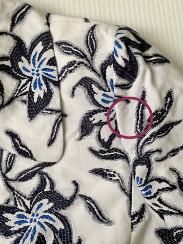 Jones New York Womens White Jacket Sz 12 Blue Floral Career NWT Martinique $229 - Picture 7 of 7
