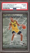2022 Chronicles Donruss Power Formulas Basketball #PFKEE Keegan Murray PSA 9 *DD