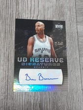 BRUCE BOWEN 2006/07 UPPER DECK RESERVE AUTOGRAPHED CARD. SPURS.