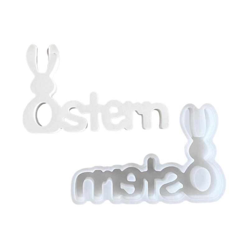 Silicone Rabbit Letter Molds for Epoxy Resin Crafting