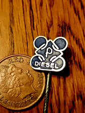 Antique Vintage Enamel Lapel Stick PIN badge DIESEL "P" PERKINS MOTORCYCLE MOTOR