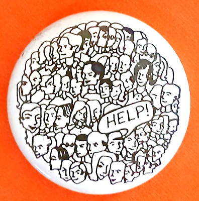 ZERO POPULATION GROWTH - 1970 Overpopulation ZPG  1.75'' Protest button