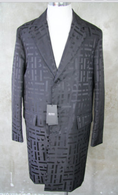 HUGO BOSS BLACK REGEN MANTEL SASHA2 48 M PARKA COAT 38R JACKET JACKE NEU