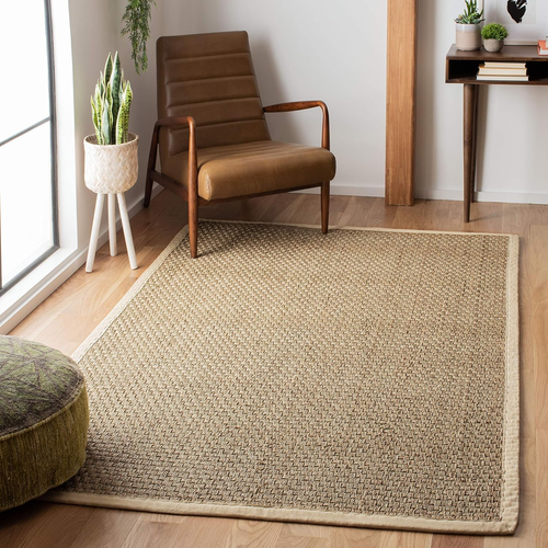 Natural Fiber Collection Accent Rug - 3' X 5', Natural & Ivory, Border Basketwea - Picture 10 of 12