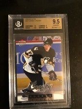 2005-06 FLEER ULTRA - SIDNEY CROSBY SHORT PRINT ROOKIE CARD BVG 9.5 GEM MINT