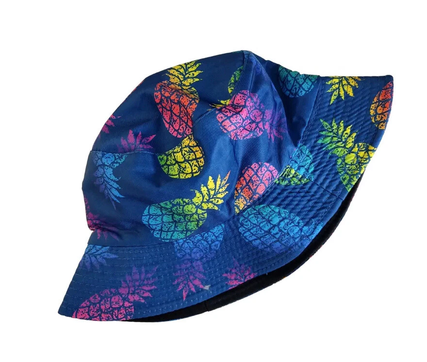 Colorful Pineapple Reversible Bucket Hat eBay