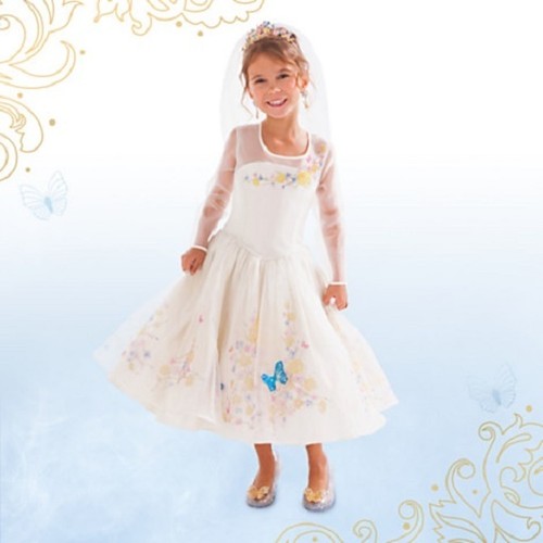 CINDERELLA~Wedding COSTUME~DRESS ONLY~5/6 7/8 9/10~Live Action Film~Disney Store - Picture 2 of 13
