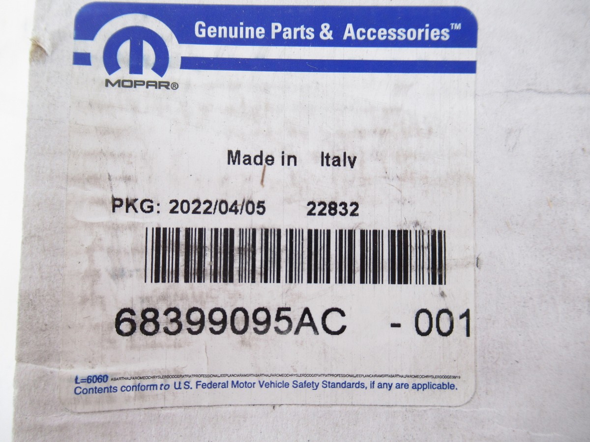 Genuine OEM Mopar Dodge Jeep 68399095AC Front Brake Pad Set | eBay