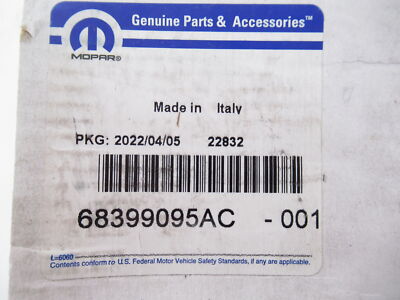 Genuine OEM Mopar Dodge Jeep 68399095AC Front Brake Pad Set | eBay