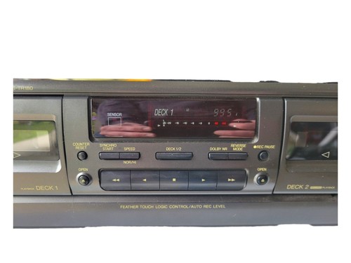 Technics RS-TR180 nastro stereo doppia doppia cassetta testato e non funziona senza cavo PWR - Foto 5 di 7
