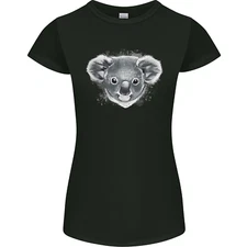 Koala Bear Head Womens Petite Cut T-Shirt