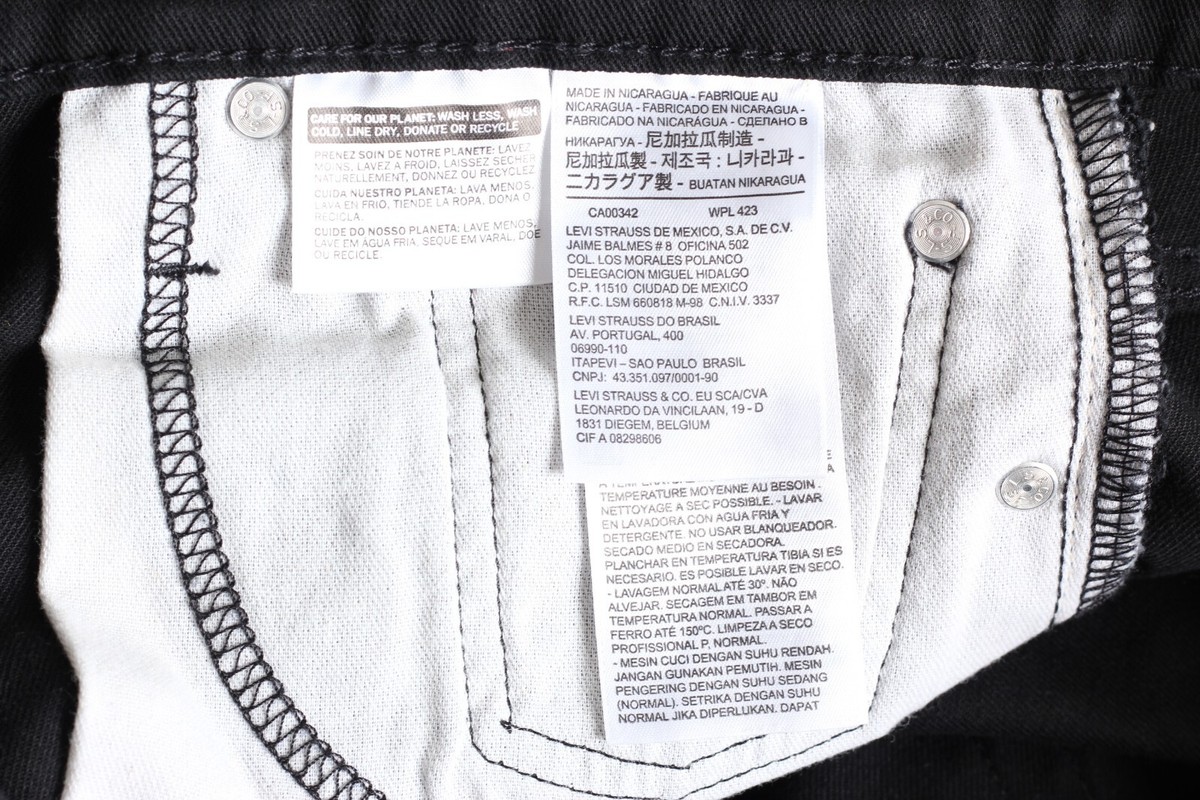 Jean Levi's 510 Homme Skinny Stretch Noir - Taille W32 L32 - Très Bon état