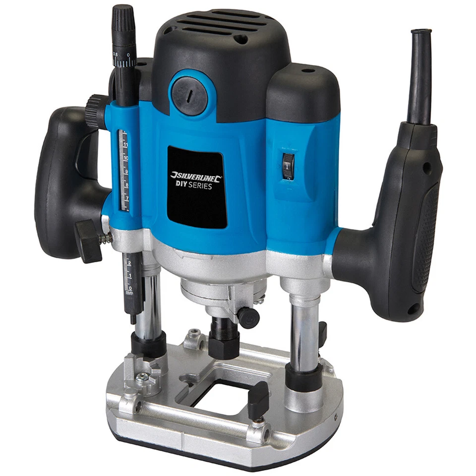 Défonceuse plongeante 1/2 Silverline 1500W - Photo 2/4