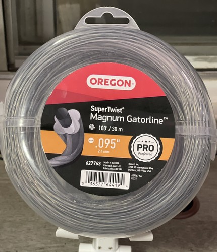 Oregon Gatorline Trimmer Line, Diameter 0.095 In, Length 50 Ft, Model