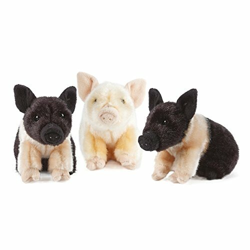 Мягкая игрушка Living Nature - Плюшевое сельскохозяйственное животное, Поросенок, в комплекте 20 см